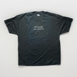 Splunk Men's XL Black Graphic T-Shirt Big Data Tech Programmer Coding Meme Tee